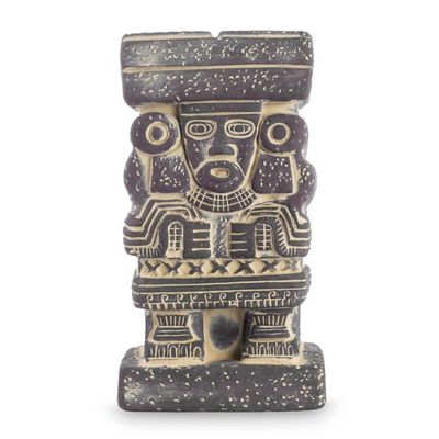 Alternate image for Collectible Aztec Ceramic Statuette Museum Replica Goddess Chalchiuhtlicue
