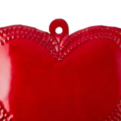 Alternate image for Handcrafted Oaxacan Tin Wall Accent Heart Takes Flight