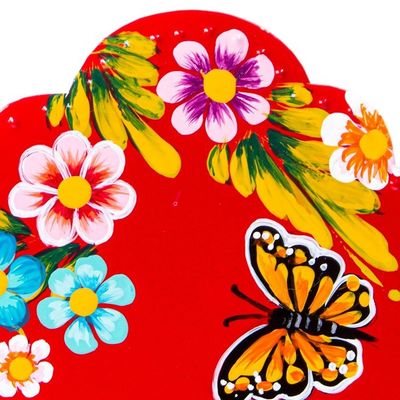 Alternate image for Hand Painted Metal Catrina Wall Art Resplendent Catrina