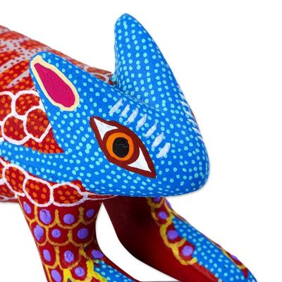 Alternate image for Wood Rabbit Alebrije Figurine Red Hare