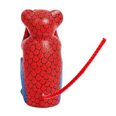 Alternate image for Wood Monkey Alebrije Figure Hiding His Eyes From Oaxaca Monkey in Chaos