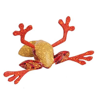 Alternate image for Wood Alebrije Tree Frog Sculpture from Mexico Lithe Tree Frog