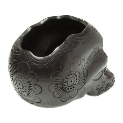 Alternate image for Barro Negro Skull Planter Resurrection