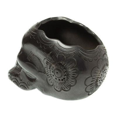 Alternate image for Barro Negro Skull Planter Resurrection