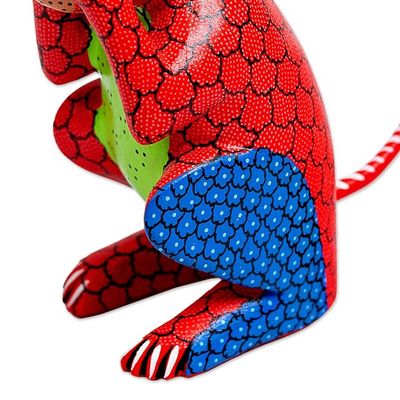 Alternate image for Wood Monkey Alebrije Figure Hiding His Eyes From Oaxaca Monkey in Chaos