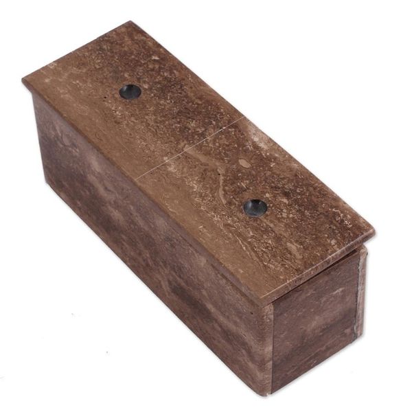 Alternate image for Brown Marble Domino Set from Mexico Rise to the Challenge