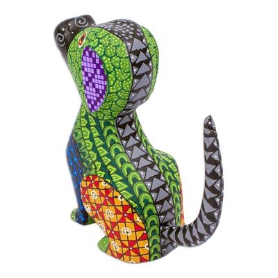 Alternate image for Handmade Dog Alebrije Figurine Playful Pup