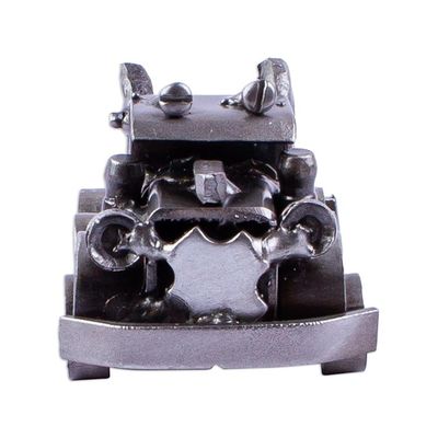 Alternate image for Recycled Scrap Metal Truck Sculpture from Mexico Rustic  Mack Trailer