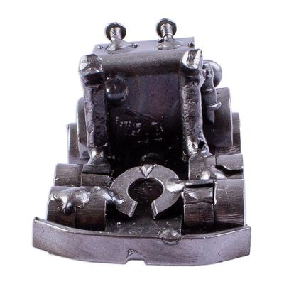 Alternate image for Recycled Scrap Metal Truck Sculpture from Mexico Rustic  Mack Trailer