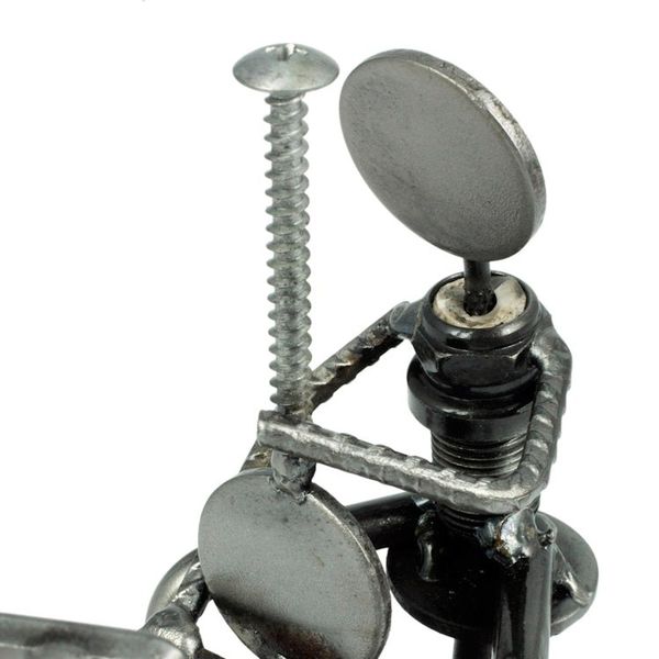 Alternate image for Recycled Car Part Cellist Sculpture Rustic Cellist