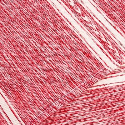 Alternate image for Red and White Hand Loomed Placemats Set of 4 Inspiration in Red