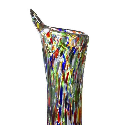 Alternate image for Artisan Crafted Recycled Glass Decanter Jubilant Color