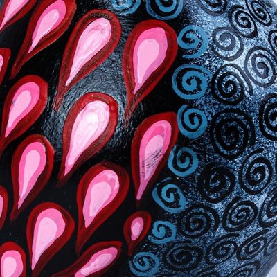 Alternate image for Hand Carved Owl Alebrije with Rosy Wings from Oaxaca Rose Winged Owl