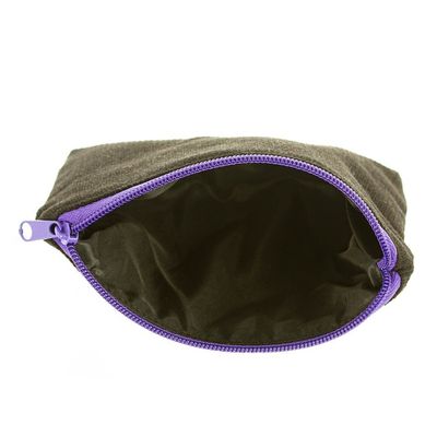 Alternate image for Hand Embroidered Cotton Cosmetic Bag from Mexico Frida with Flowers