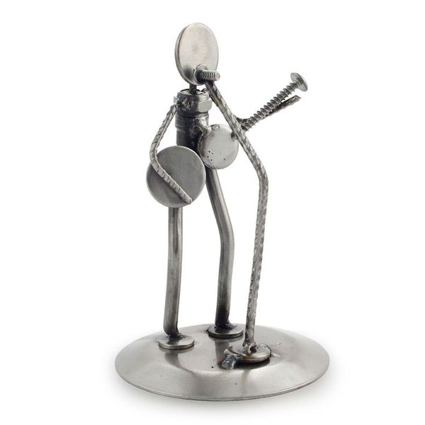 Alternate image for Auto part sculpture Rustic Folk Singer