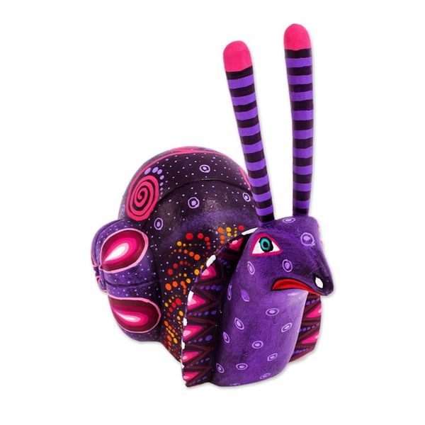 Alternate image for Handcrafted Mexican Folk Art Alebrije Sculpture Oaxaca Snail