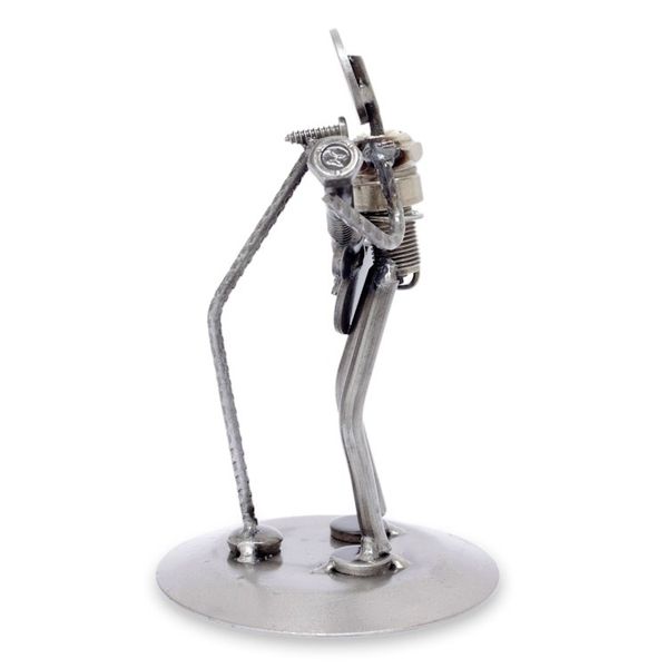 Alternate image for Auto part sculpture Rustic Folk Singer