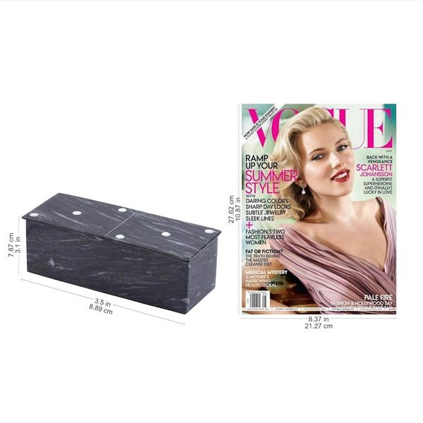 Alternate image for Dark Grey Marble Domino Set with Storage Box 9 Inch Fascinating Challenge