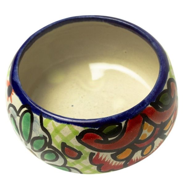 Alternate image for Talavera-Style Decorative Ceramic Box Hidalgo Bouquet