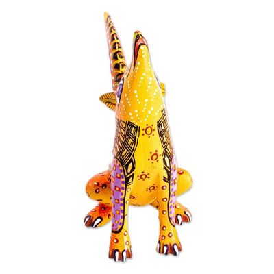 Alternate image for Hand Painted Wood Wolf Alebrije Wild Wolf