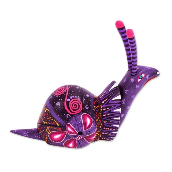 Alternate image for Handcrafted Mexican Folk Art Alebrije Sculpture Oaxaca Snail