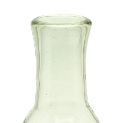 Alternate image for 2-Piece Set of Recycled Glass Handblown Carafe and Glass Cheers