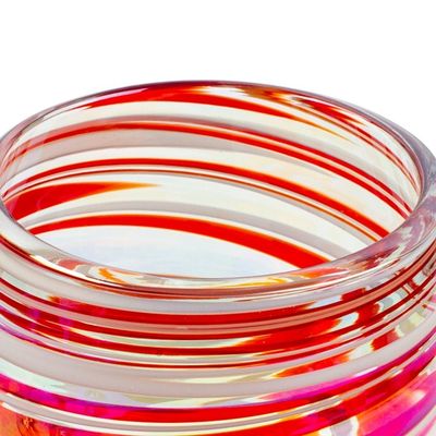 Alternate image for Set of 4 Eco-Friendly Red Handblown Wine Glasses Elegance Enchantment