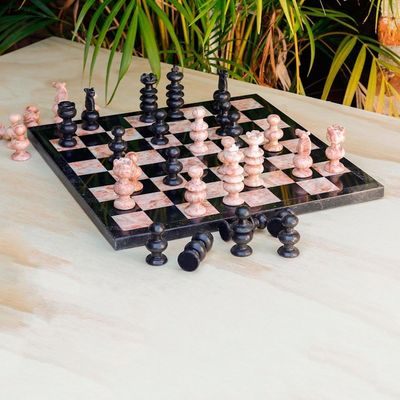 Alternate image for Handcrafted Marble Chess Set Large Glorious Battle