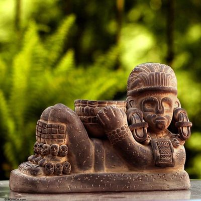 Alternate image for Ceramic sculpture Aztec Chac Mool