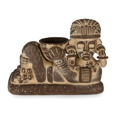 Alternate image for Ceramic sculpture Aztec Chac Mool