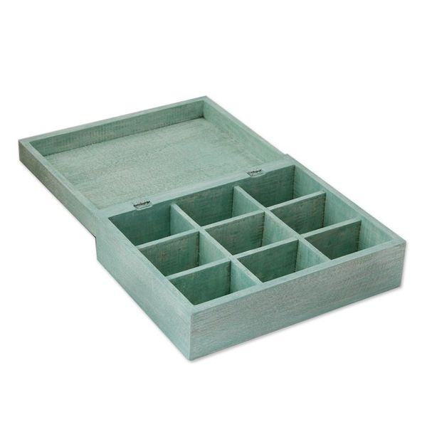 Alternate image for Cat-Themed Decoupage Wood Decorative Box from Mexico Floral Cats