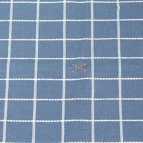 Alternate image for Blue-Grey Hand Woven Checkered Cotton Placemats Set of 4 Central Highlands Blue