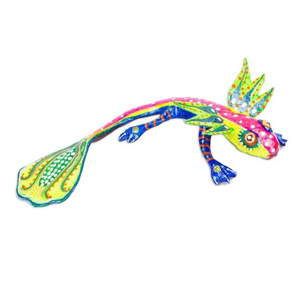 Alternate image for Handmade Alebrije Axolotl Alert Axolotl