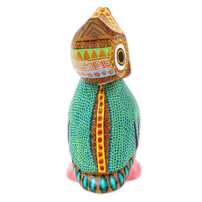 Alternate image for Hand-Carved Copal Wood Owl Alebrije Sculpture from Mexico Dream Vision
