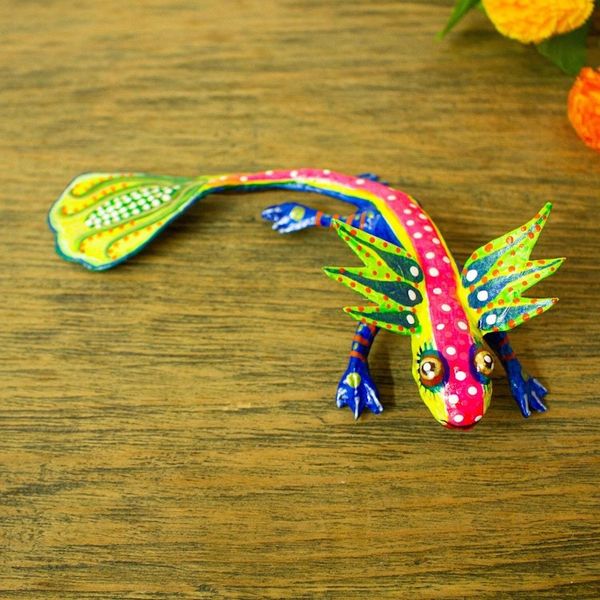 Alternate image for Handmade Alebrije Axolotl Alert Axolotl