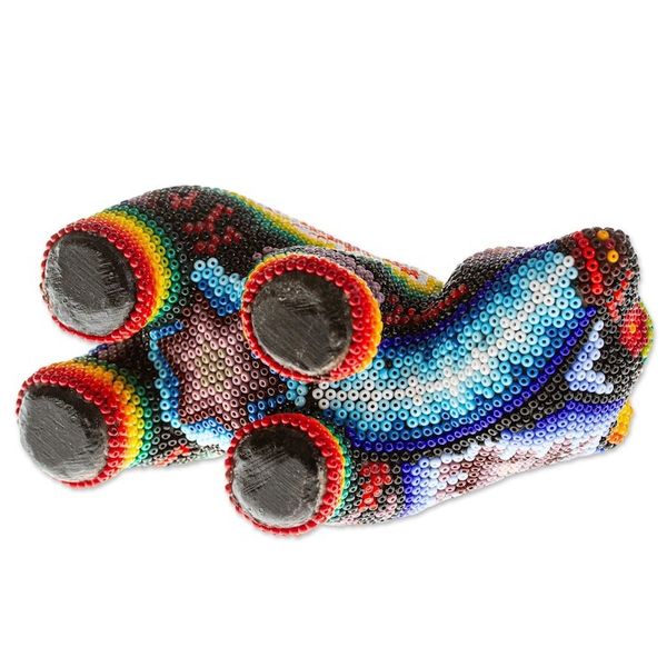 Alternate image for Huichol Beaded Bear Figurine Scorpion Bear