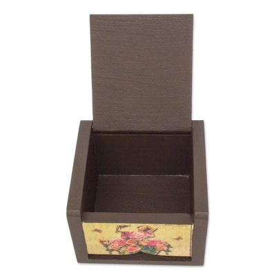 Alternate image for Petite Ventilated Decoupage Decorative Tea Box from Mexico Tea Time