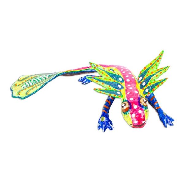 Alternate image for Handmade Alebrije Axolotl Alert Axolotl