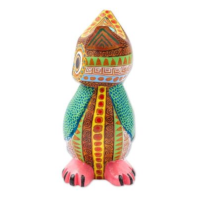 Alternate image for Hand-Carved Copal Wood Owl Alebrije Sculpture from Mexico Dream Vision