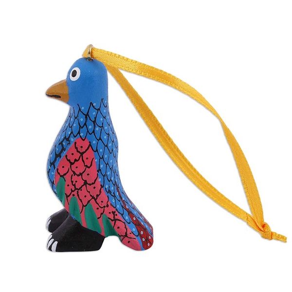 Alternate image for Wood Alebrije Penguin Ornaments Set of 5 from Mexico Sweet Penguins