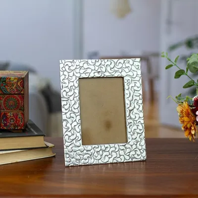 Alternate image for Embossed Aluminum Photo Frame 5x7 Spring