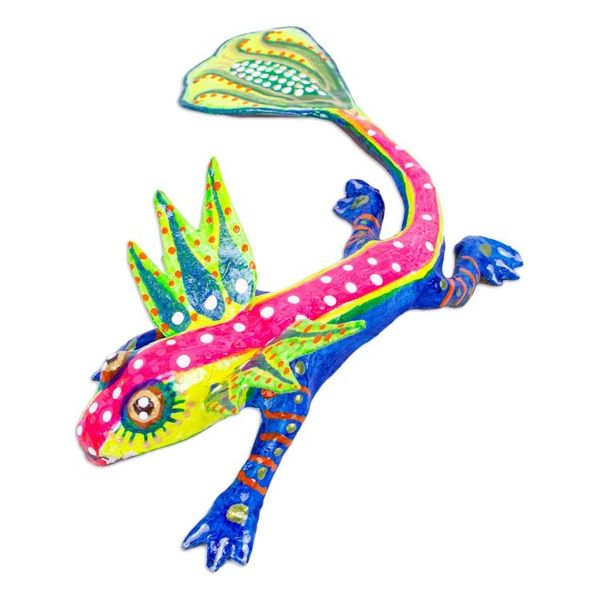 Alternate image for Handmade Alebrije Axolotl Alert Axolotl