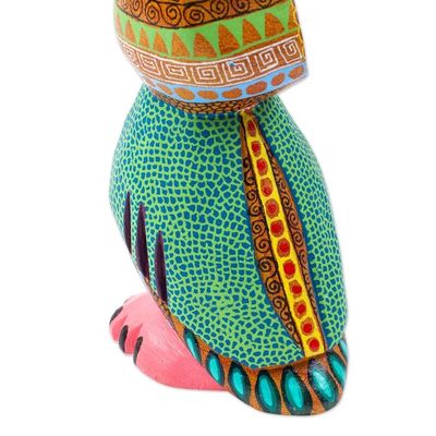 Alternate image for Hand-Carved Copal Wood Owl Alebrije Sculpture from Mexico Dream Vision