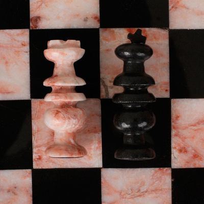 Alternate image for Handcrafted Marble Chess Set Large Glorious Battle
