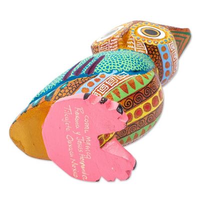 Alternate image for Hand-Carved Copal Wood Owl Alebrije Sculpture from Mexico Dream Vision