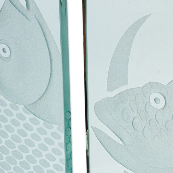 Alternate image for Glass and Aluminum Candleholders with Fish Set of 2 Enlightened Fish