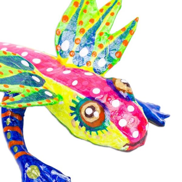 Alternate image for Handmade Alebrije Axolotl Alert Axolotl