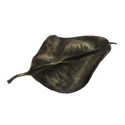 Alternate image for Handcrafted Leaf Sculpture from Brazil Leaf in the Wind