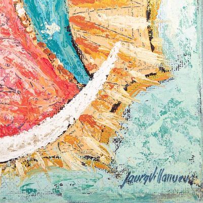 Alternate image for Original Virgin Mary Painting on Canvas Mary, Mother of Jesus