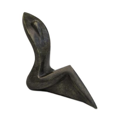 Alternate image for Bronze sculpture Seated Madonna